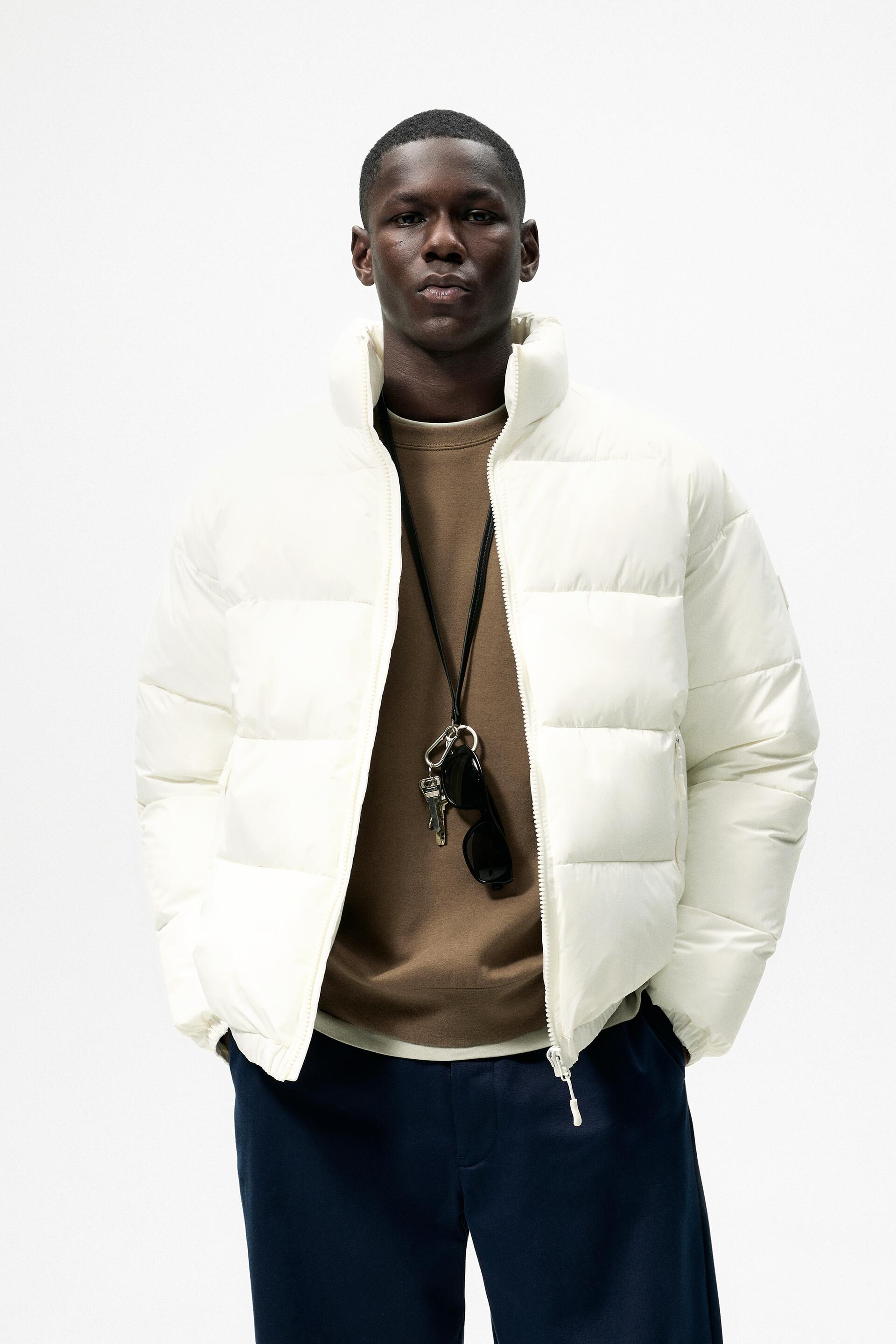 

Куртка мужская ZARA 03427410 белая M (доставка из-за рубежа), Белый, 03427410
