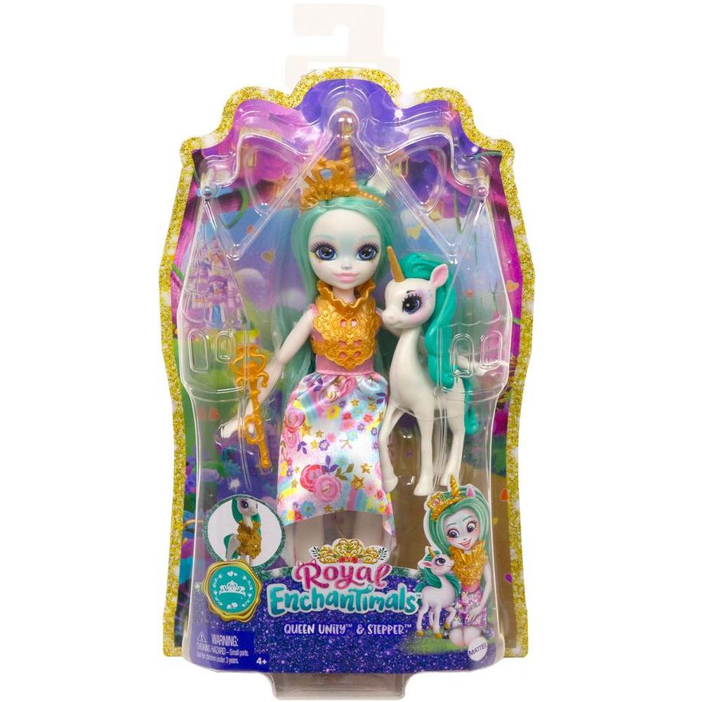 фото Кукла mattel enchantimals с питомцем королева gyj11/gyj13 юнити и степпер