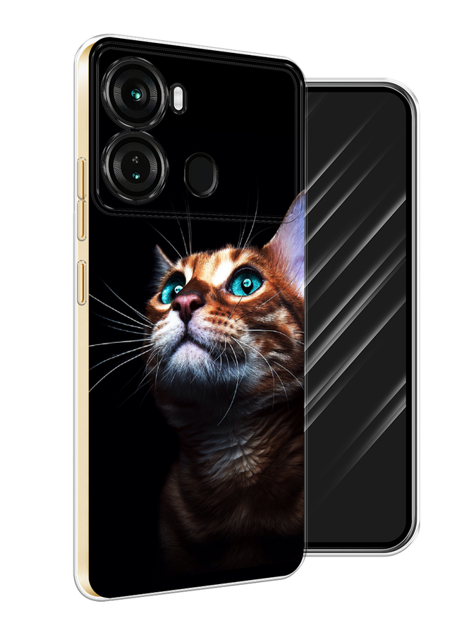 

Чехол Awog на Itel P40 "Мечтательный кот", Коричневый, 3201350-1
