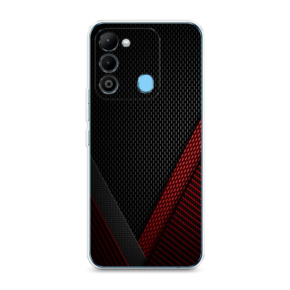 

Чехол Awog на Tecno Spark 9 / Техно Спарк 9 "Красный карбон", Черный;красный, 302850-3