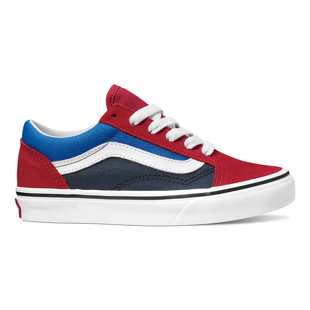 фото Кроссовки детские vans uy old skool (easy logo)chlp цв. красный р-р. 33