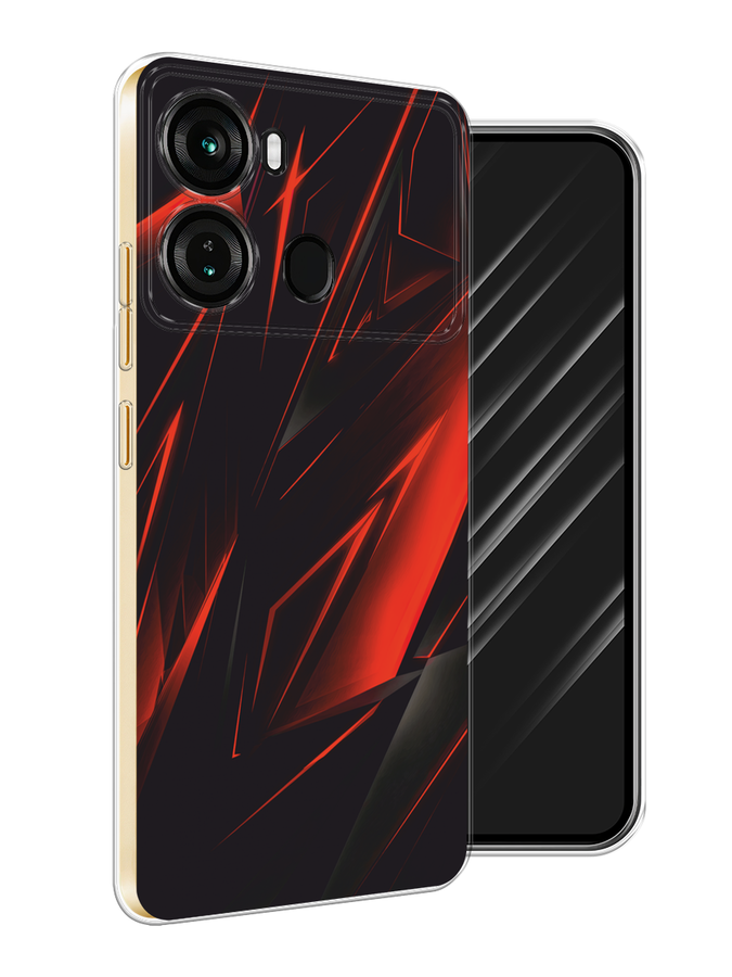 

Чехол Awog на Itel P40 "Игровой фон", Бордовый;красный;черный, 3201350-1