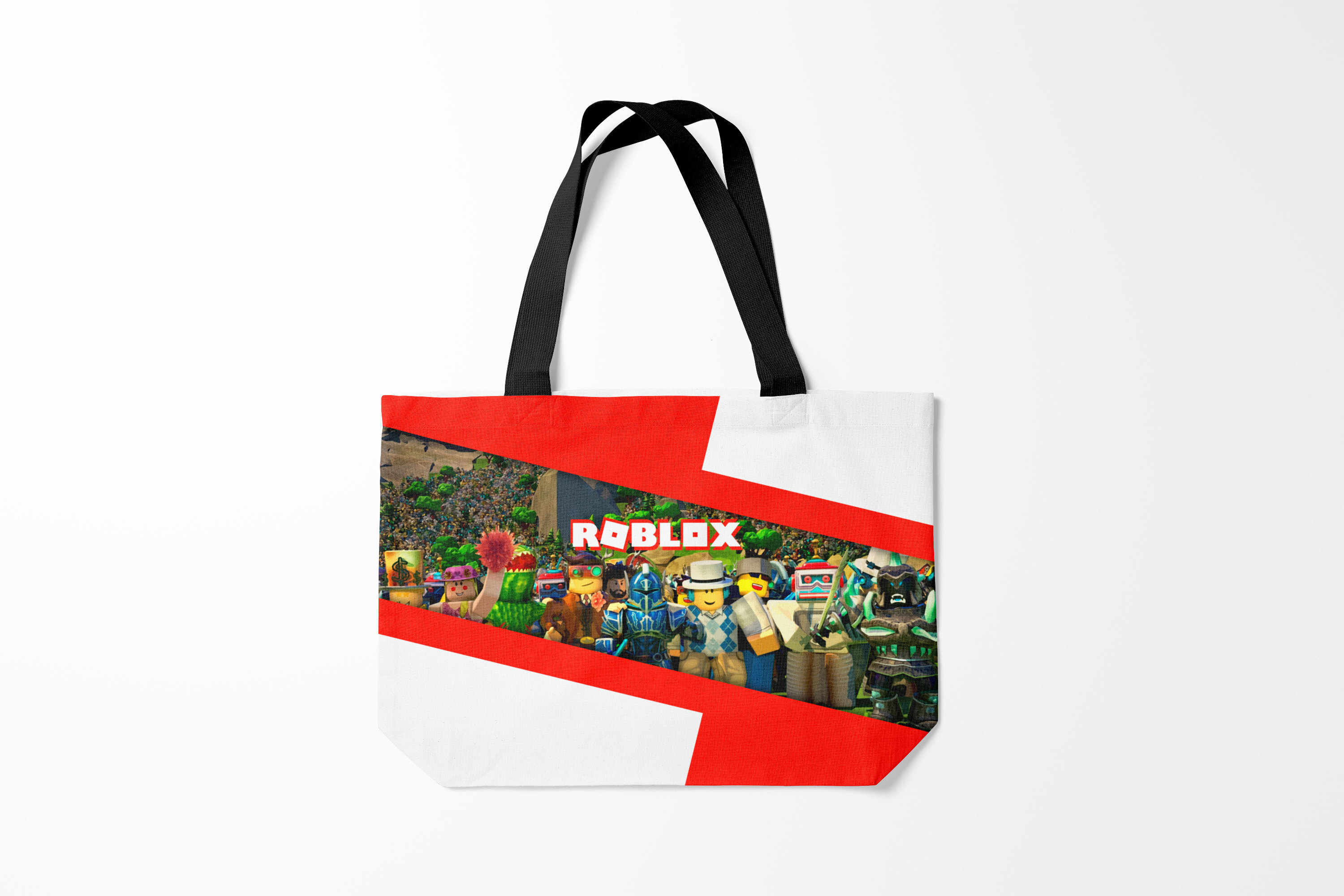 

Сумка шoппер унисекс Burnettie Разные игры ROBLOX Head, красный, Разные игры ROBLOX Head