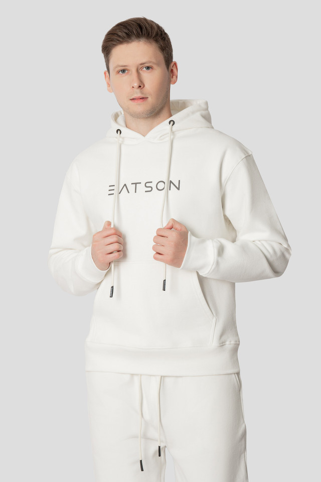 

Худи мужское BATSON QR EVERY UNI белое S, QR EVERY UNI