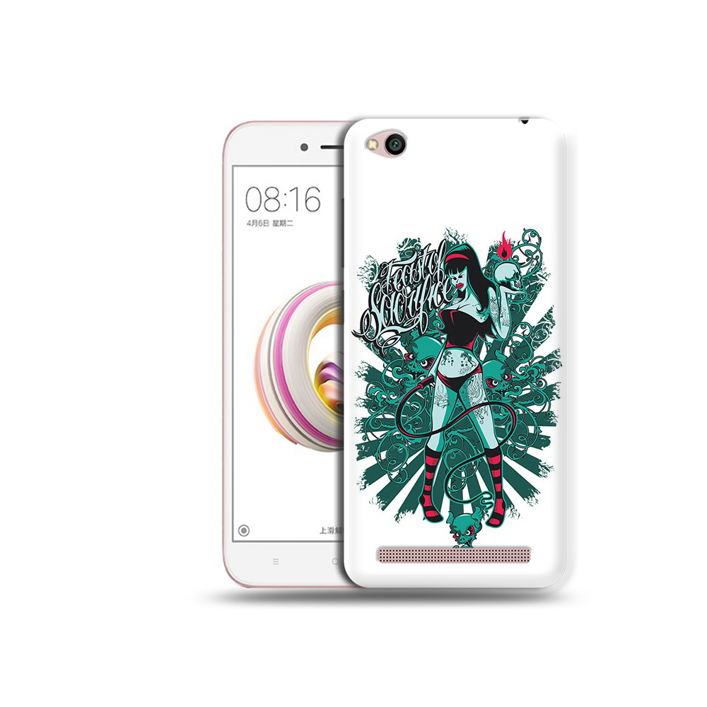 

Чехол MyPads Tocco для Xiaomi Redmi 5A нарисованная девушка в татуировках, Прозрачный, Tocco