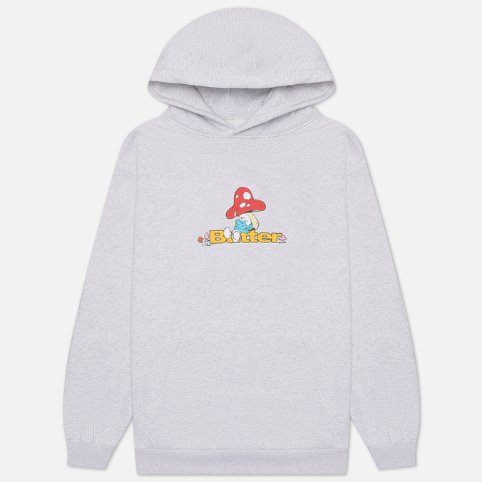 

Мужская толстовка Butter Goods x The Smurfs Lazy Logo Hoodie серый, Размер XL, x The Smurfs Lazy Logo Hoodie