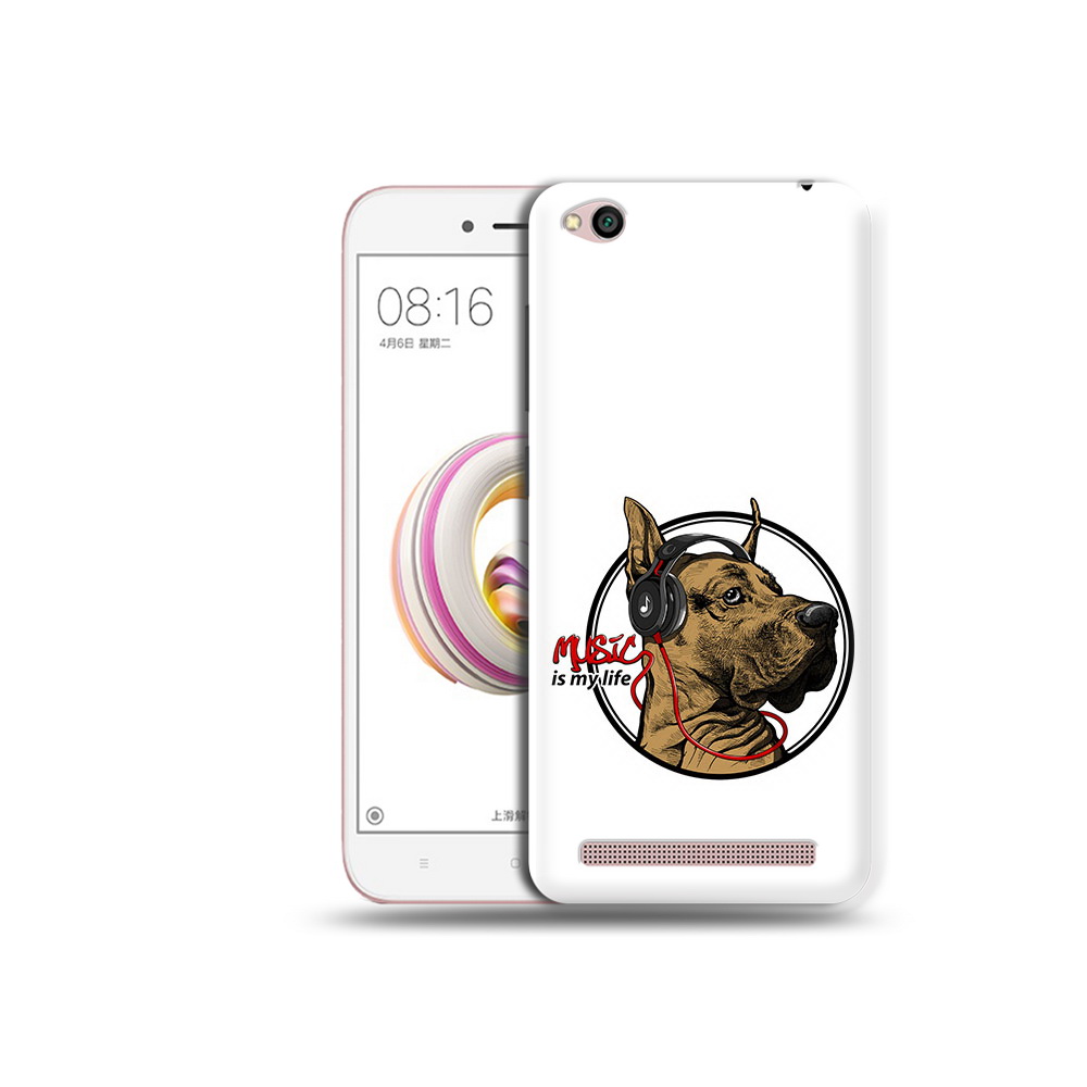 

Чехол MyPads Tocco для Xiaomi Redmi 5A музыкальная собака (PT227197.319.490), Прозрачный, Tocco