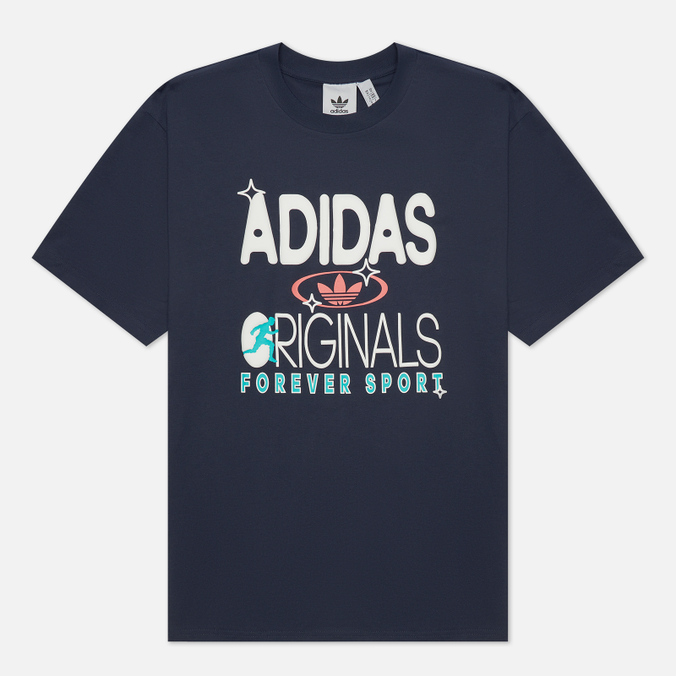 фото Футболка мужская adidas hc2124 синяя xl