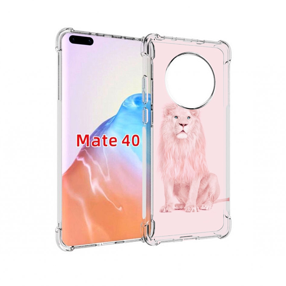 

Чехол MyPads Tocco для Huawei Mate 40 Розовый-лев, Прозрачный, Tocco