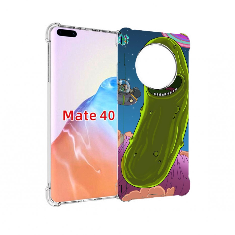 

Чехол MyPads Tocco для Huawei Mate 40 Рик огурец, Прозрачный, Tocco