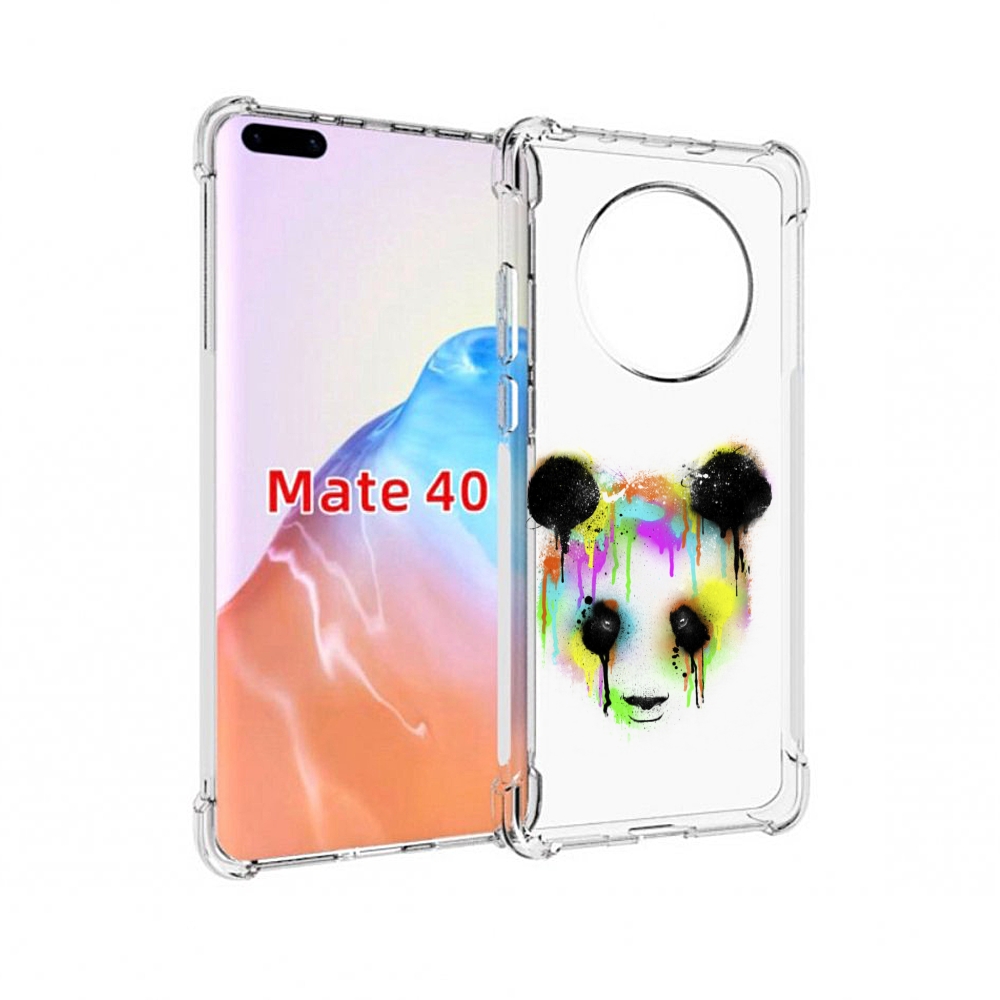 

Чехол MyPads Tocco для Huawei Mate 40 Радужная панда, Прозрачный, Tocco