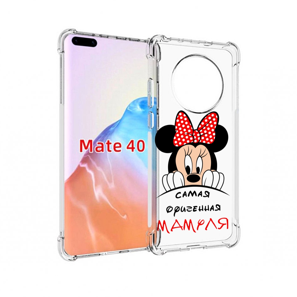 

Чехол MyPads Tocco для Huawei Mate 40 Самая лучшая мамуля Мини Маус, Прозрачный, Tocco