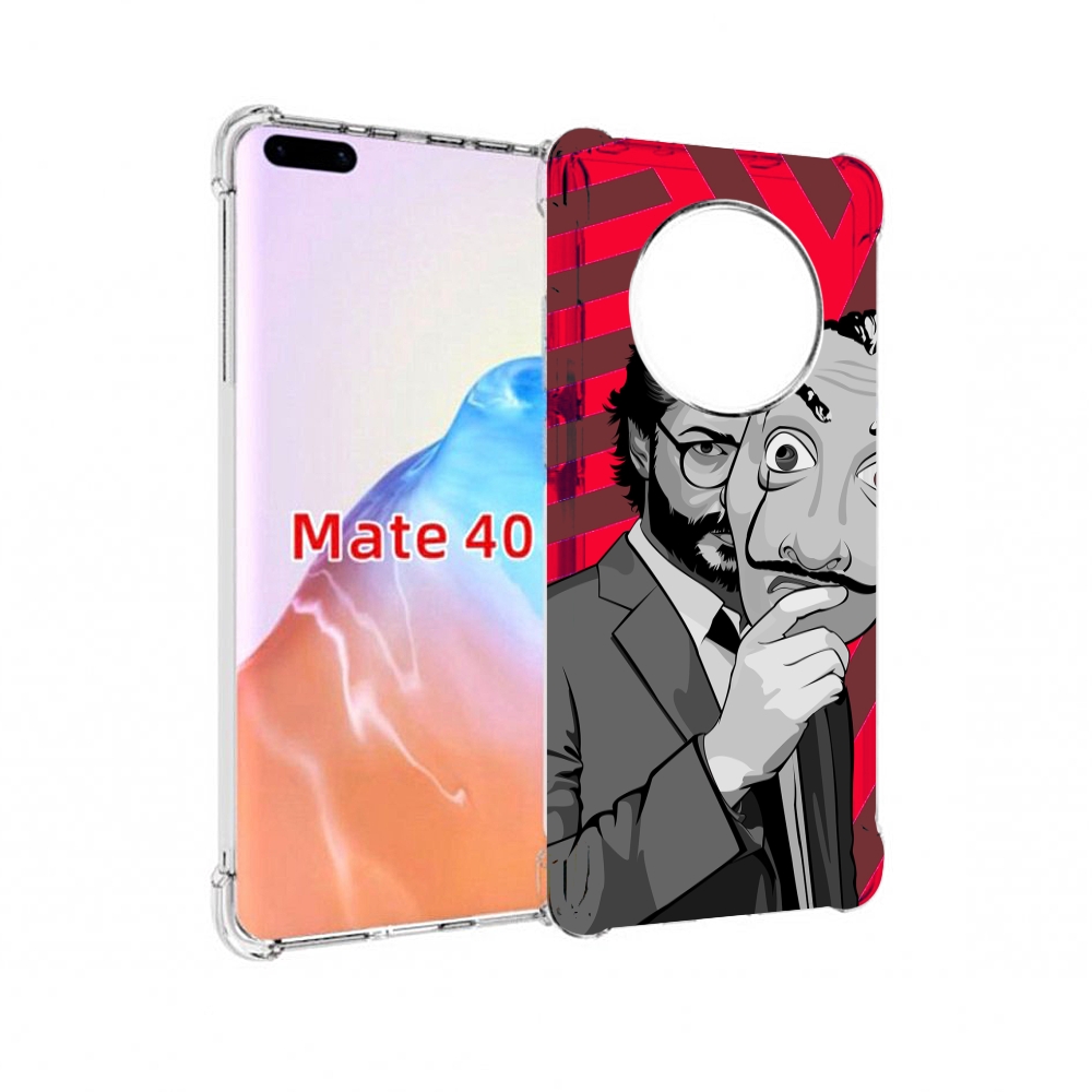 

Чехол MyPads Tocco для Huawei Mate 40 Профессор-бумажый-дом, Прозрачный, Tocco