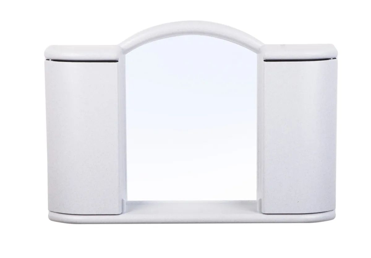 Шкафчик зеркальный Berossi Argo белый мрамор настенный смеситель для биде argo