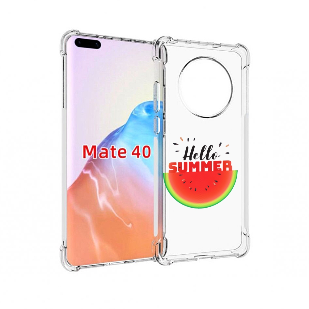 

Чехол MyPads Tocco для Huawei Mate 40 Привет-лето, Прозрачный, Tocco