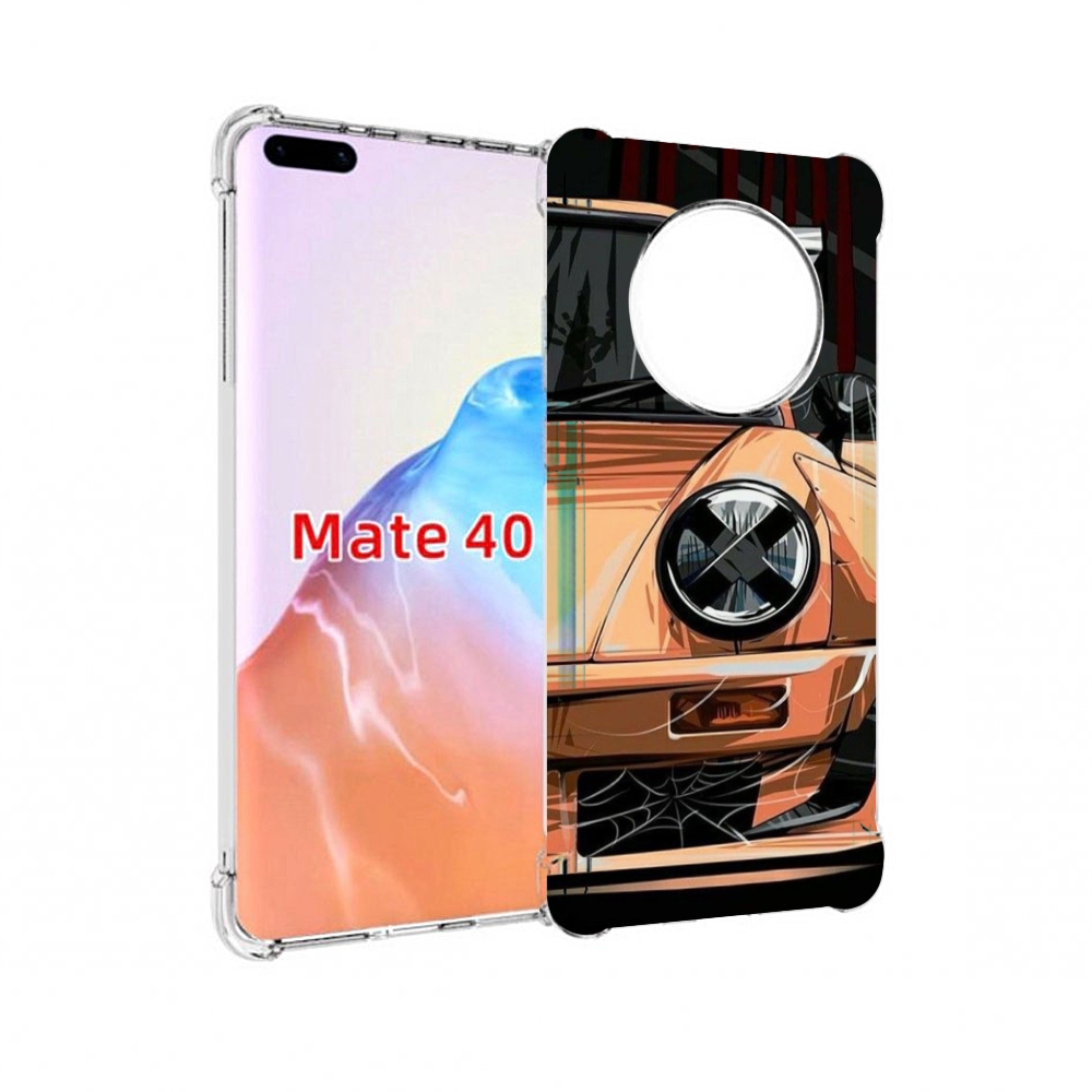 

Чехол MyPads Tocco для Huawei Mate 40 Порш мужской, Прозрачный, Tocco