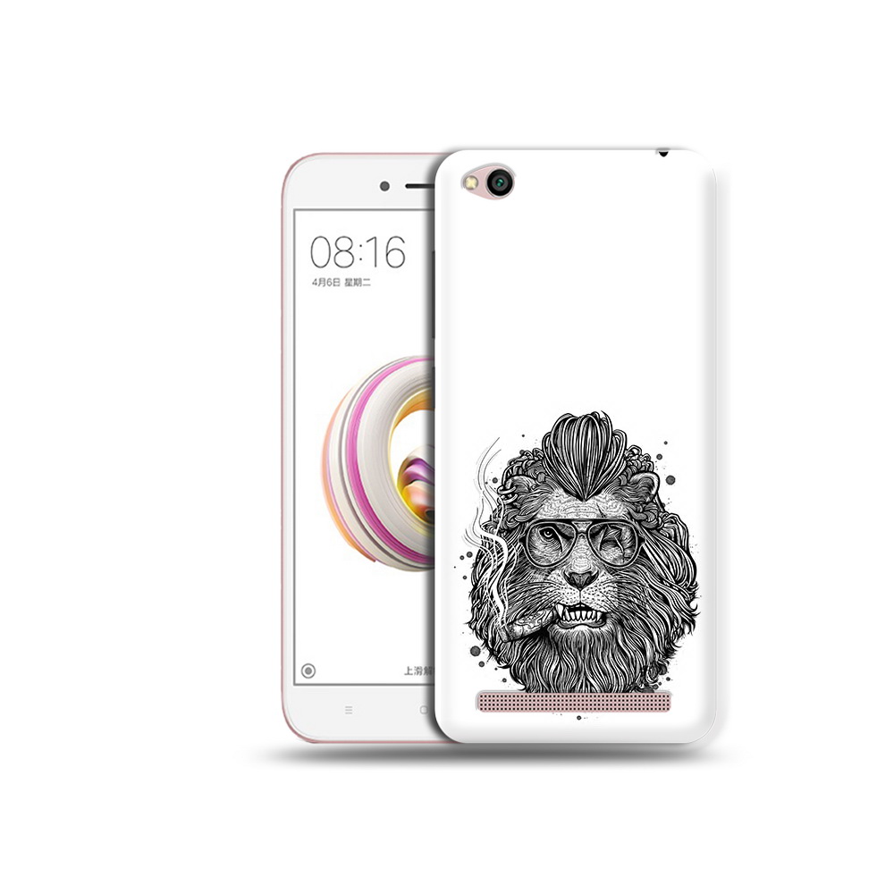 

Чехол MyPads Tocco для Xiaomi Redmi 5A курящий лев (PT227197.319.432), Прозрачный, Tocco