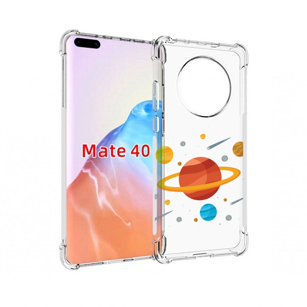 Чехол MyPads Tocco для Huawei Mate 40 Планета-Сатурн