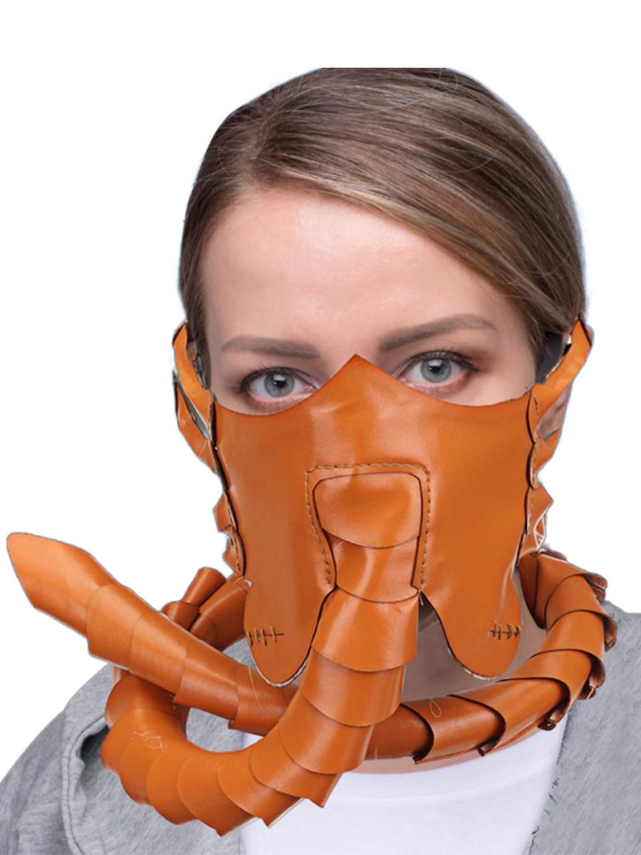 Карнавальная маска StarFriend Чужой лицехват Alien Facehugger кожзам, липучки, 12 см