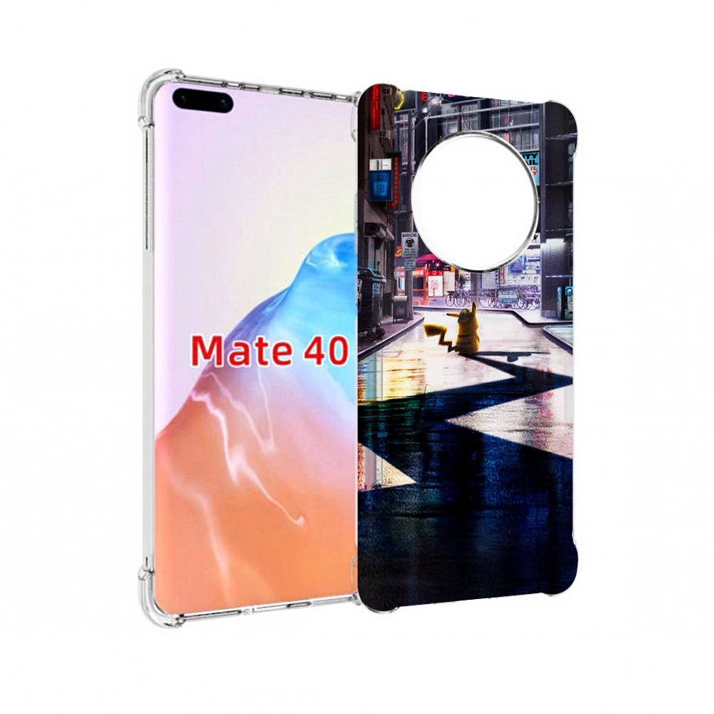 

Чехол MyPads Tocco для Huawei Mate 40 Пикачу-в-городе, Прозрачный, Tocco
