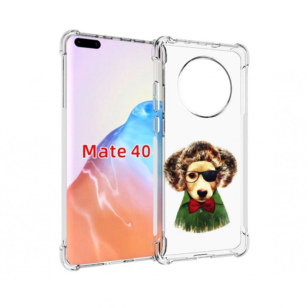 Чехол MyPads Tocco для Huawei Mate 40 Пес в бабочке
