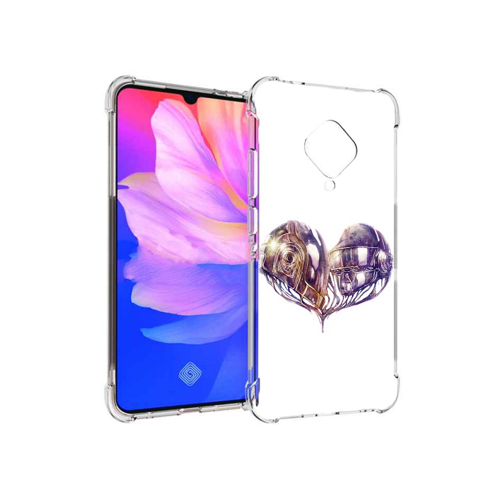 

Чехол MyPads Tocco для Vivo V17 сердце абстракция (PT147343.378.596), Прозрачный, Tocco