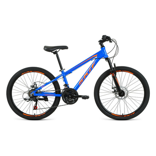 

Велосипед SKIF 24 Disc горный (подростковый), рама 11.5", колеса 24", синий/ярко-оранжевый