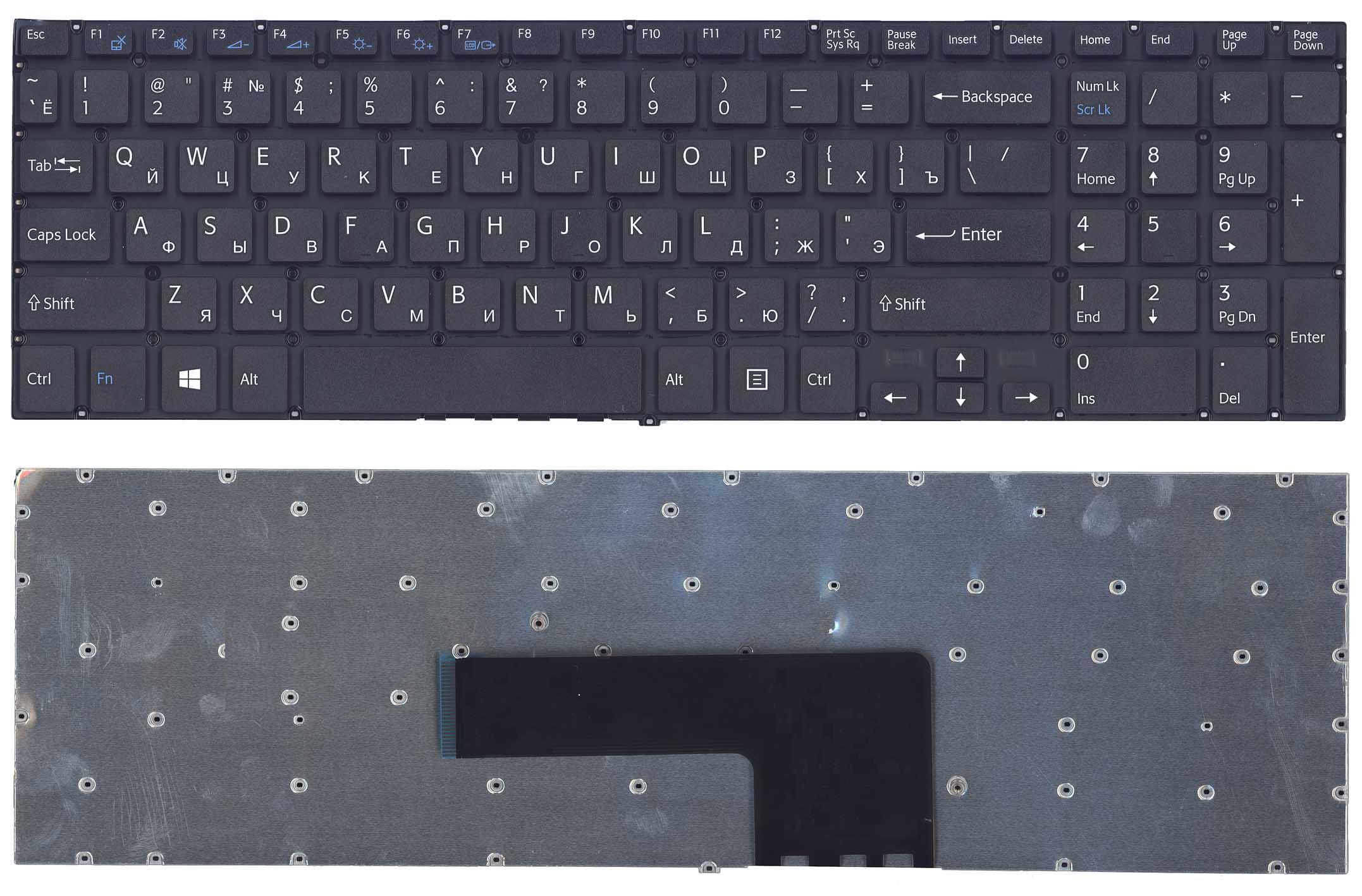 Клавиатура OEM для ноутбука Sony FIT 15 SVF15 черная