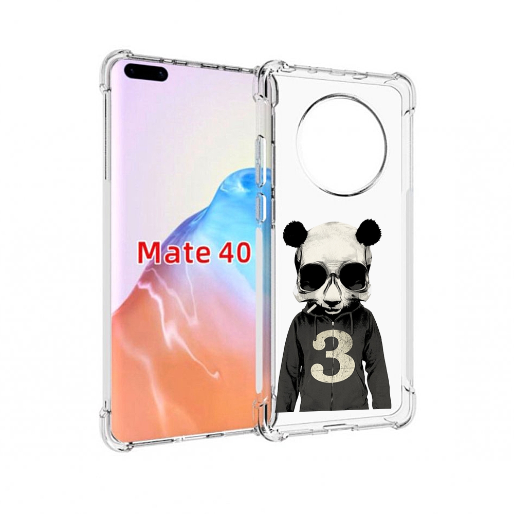 

Чехол MyPads Tocco для Huawei Mate 40 Панда-в-костюме, Прозрачный, Tocco