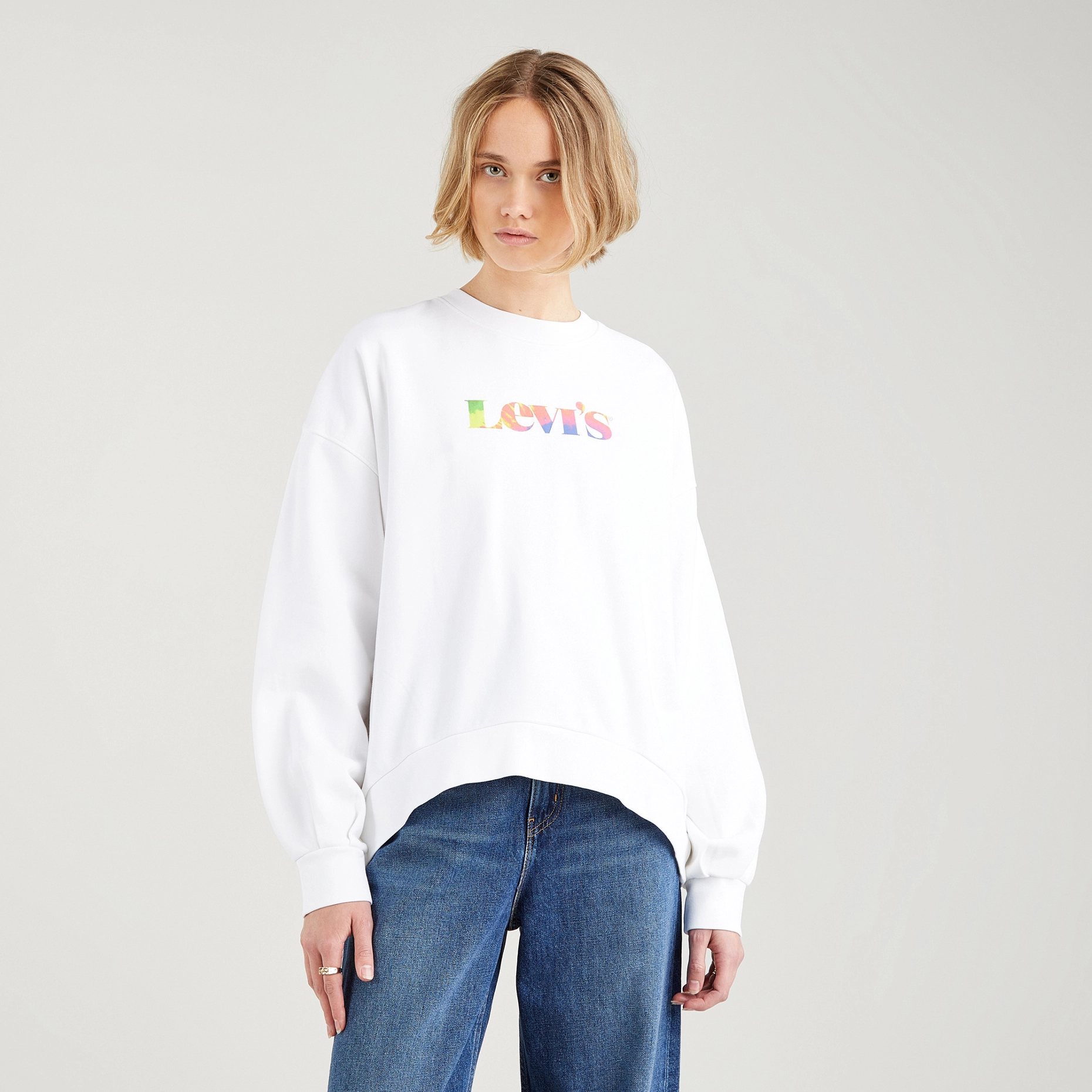 

Свитшот женский Levi's Graphic Pai белый L, Graphic Pai