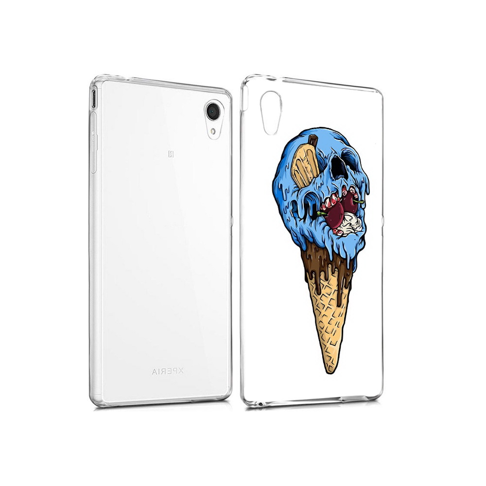

Чехол MyPads Tocco для Sony Xperia M4 Aqua мороженное череп (PT41841.249.484), Прозрачный, Tocco
