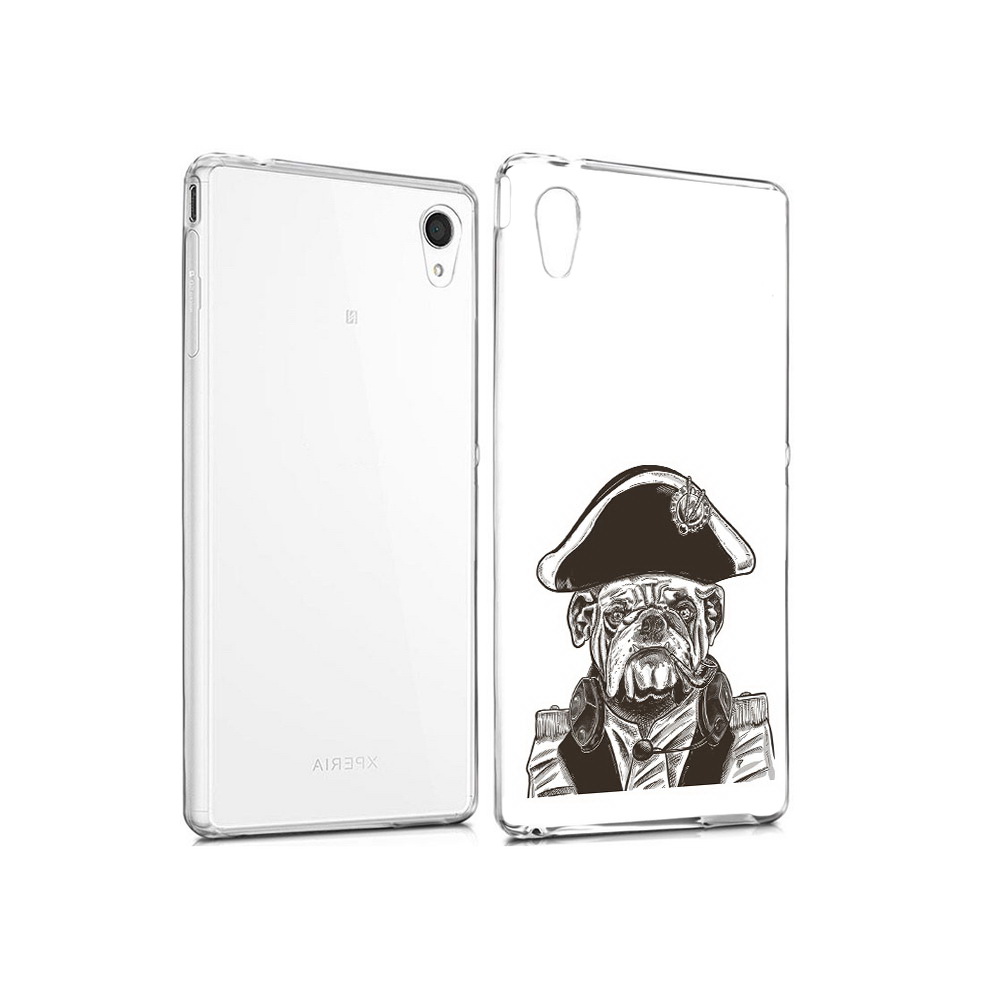 

Чехол MyPads Tocco для Sony Xperia M4 Aqua мопс генерал (PT41841.249.483), Прозрачный, Tocco