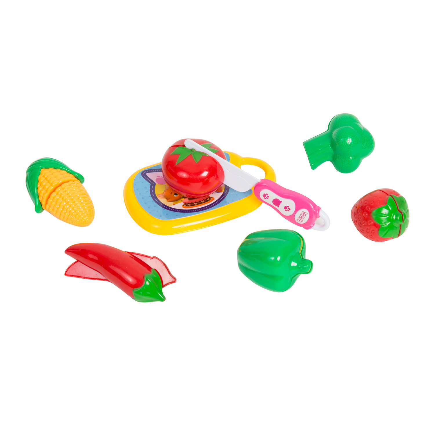 Набор овощей и фруктов Кошечки-Собачки, 8 предметов lukno набор игрушечных овощей в ящике
