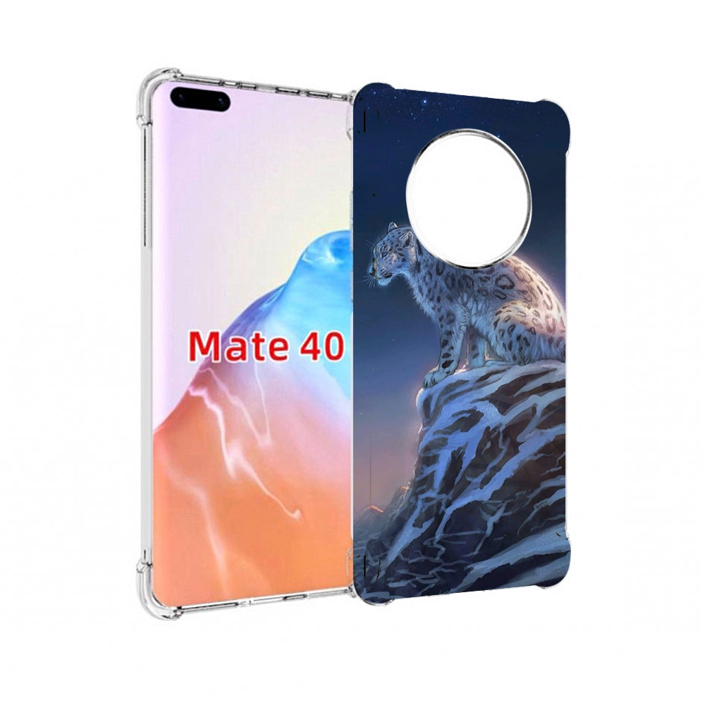 

Чехол MyPads Tocco для Huawei Mate 40 Одинокий-Барс, Прозрачный, Tocco