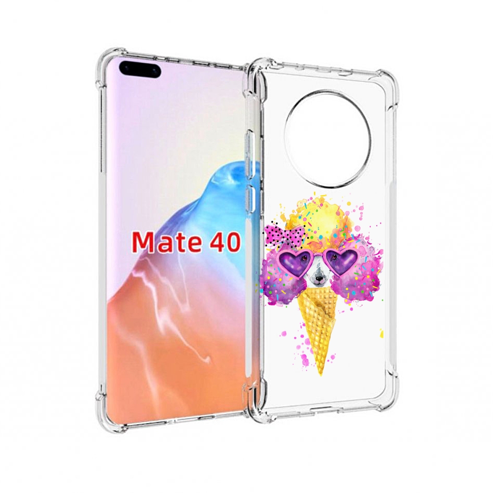 

Чехол MyPads Tocco для Huawei Mate 40 Рожок, Прозрачный, Tocco