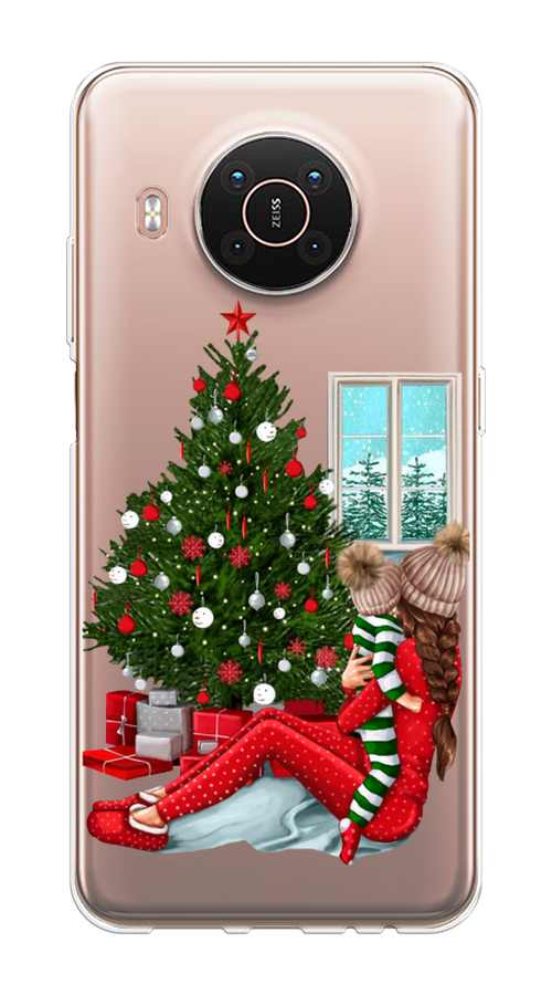 

Чехол на Nokia X20"Новый год с мамой", Красный;зеленый;голубой, 124250-6