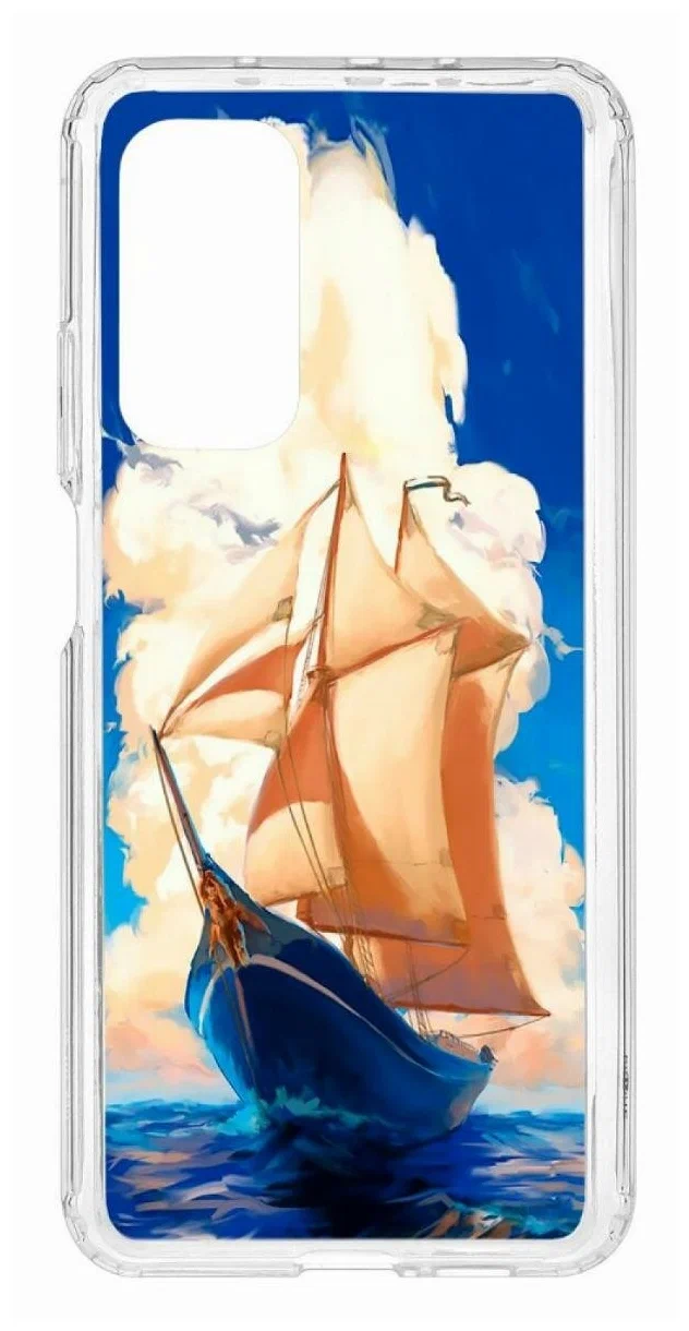 Чехол Kruche Print Парусник для Xiaomi Mi 10T