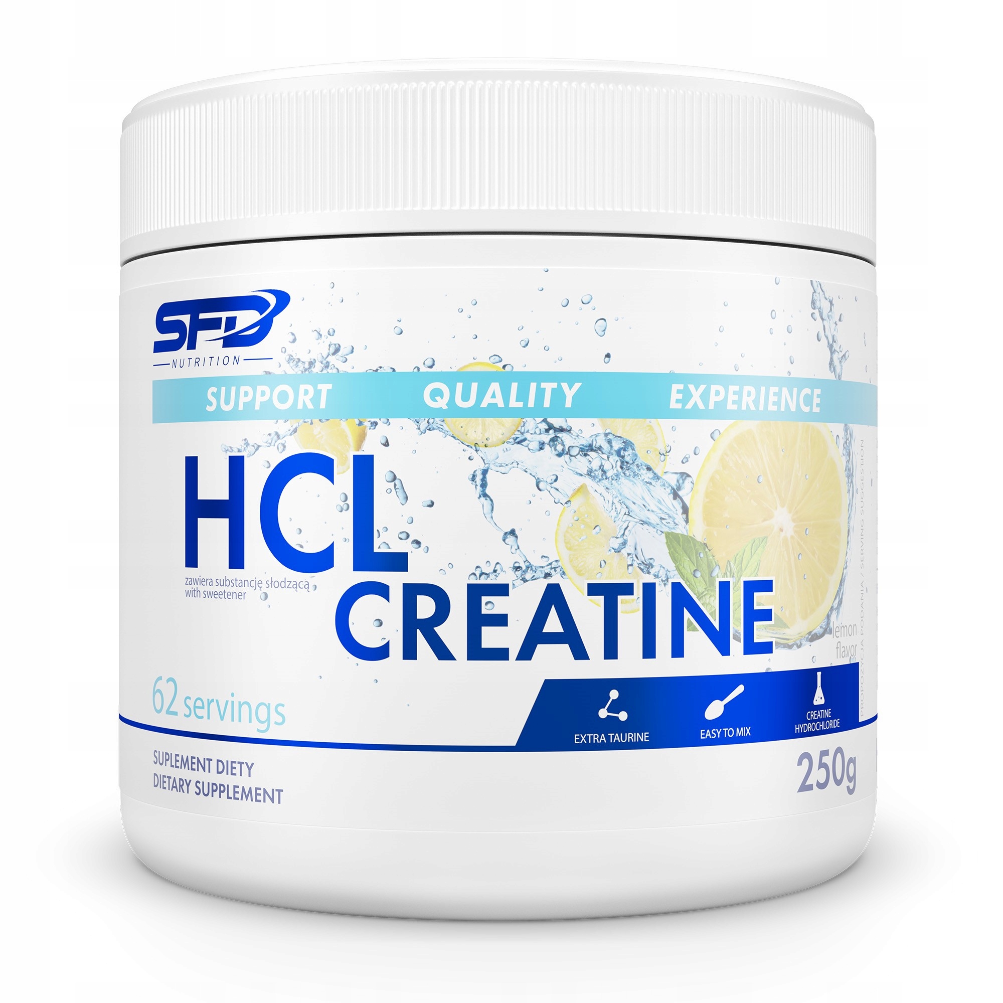 SFD SFD, HCL Creatine, 250g (Лимон)