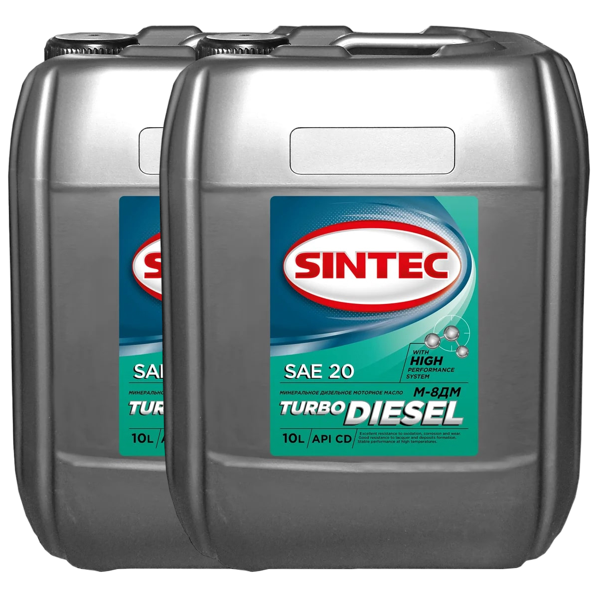 

Моторное масло SINTEC М8Дм Турбо Дизель Sae 20 Api Cd 10л