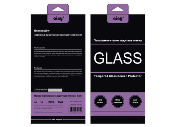 

Защитное стекло Ainy Crystal для Apple iPhone 5/iPhone 5S/iPhone 5C/iPhone SE