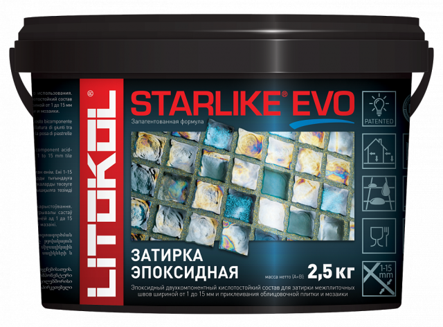 фото Затирка litokol starlike evo s.300 azzurro pastello 2,5кг