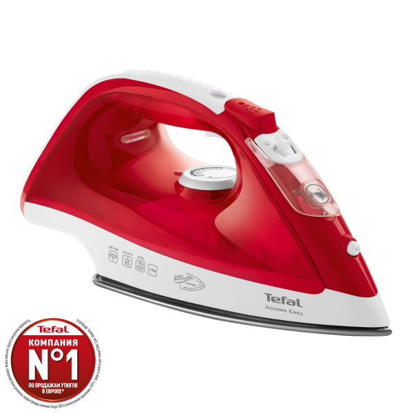 фото Утюг tefal fv1543 white/red