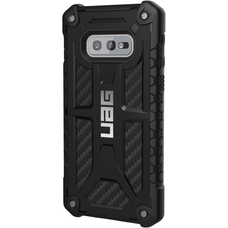 фото Чехол uag monarch series case для samsung galaxy s10e black carbon fiber