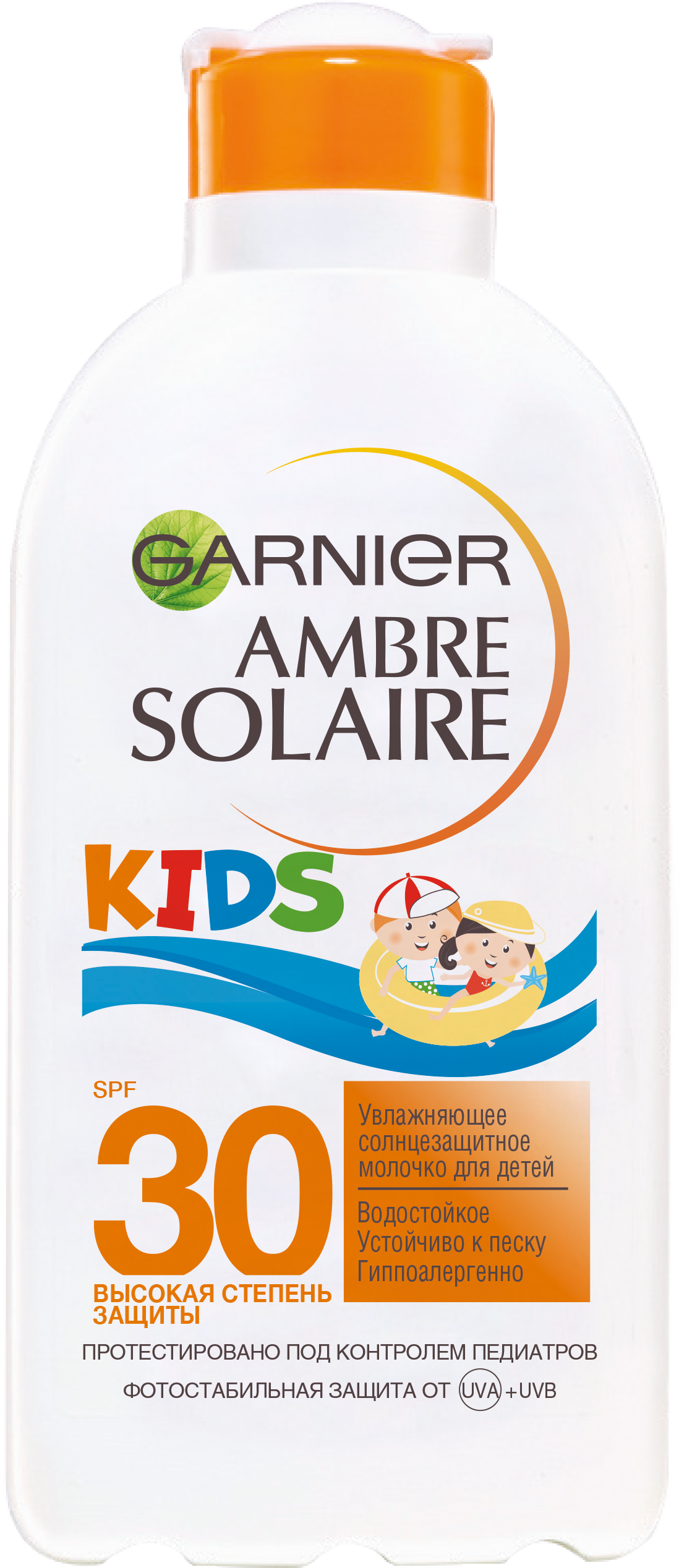 фото Молочко детское ambre solaire spf30+ 200 мл garnier