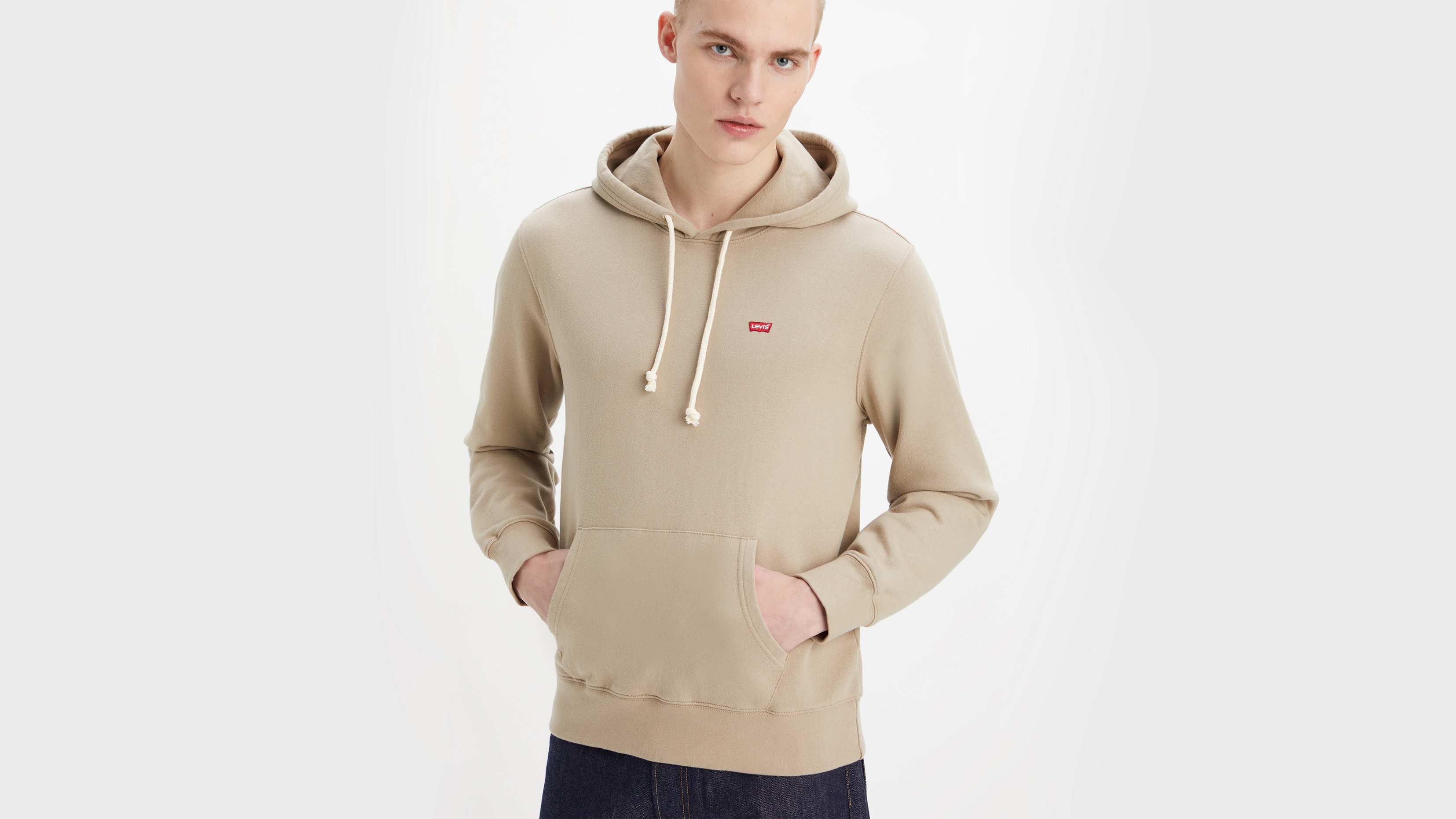 

Худи мужское Levi's 34581-0029 бежевое XL, Бежевый, 34581-0029
