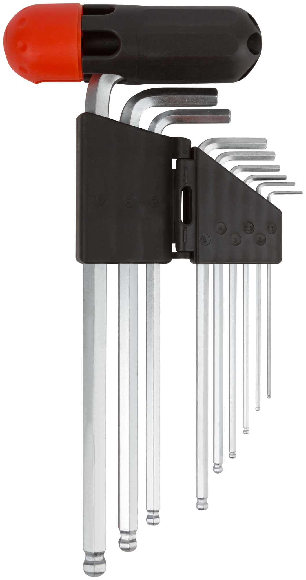 Набор шестигранных ключей длинные 1,5-10 мм, 9 шт. FIT 64198