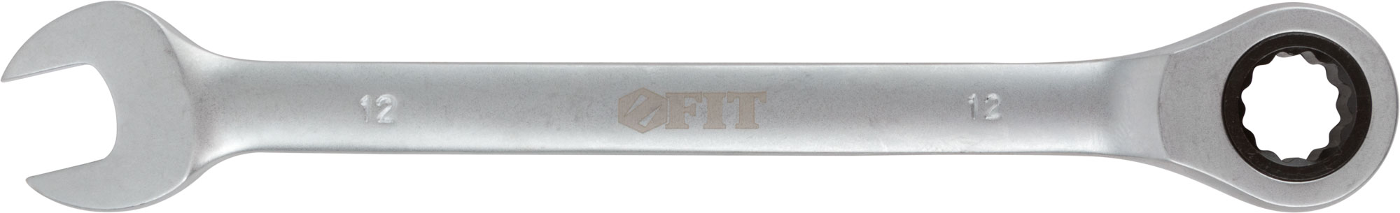 Ключ комбинированный трещоточный, 12 мм. FIT 63462 реверсивный трещоточный комбинированный ключ hortz