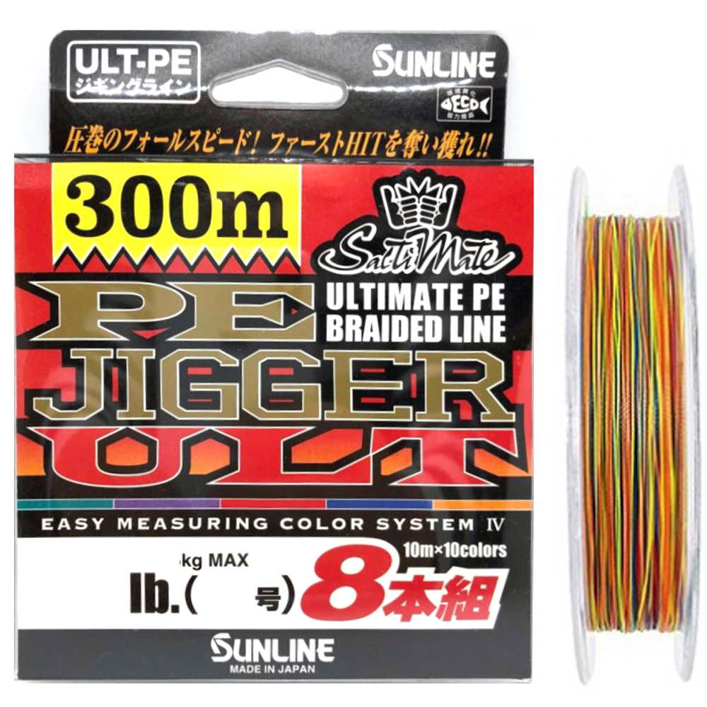 

Шнур SunLine PE JIGGER ULT (8braid) 60171100 Multicolor,300 м, Разноцветный