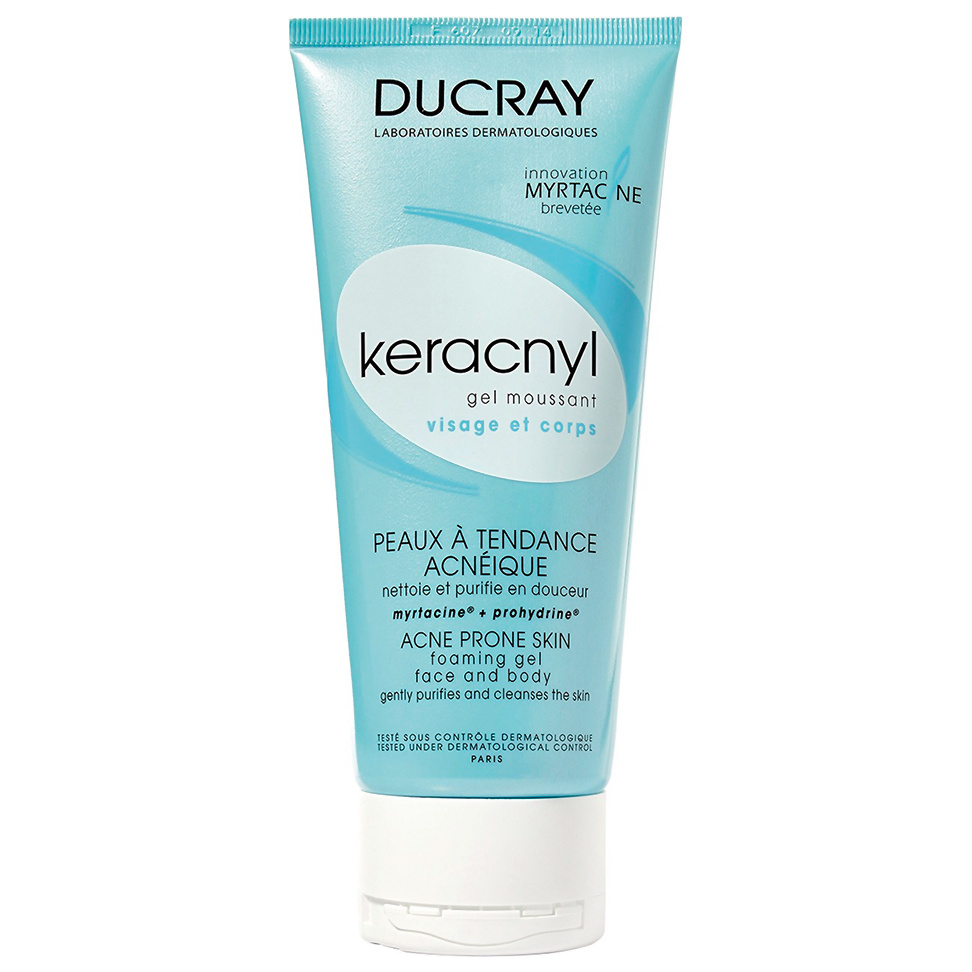 Средство для очищения Ducray Keracnyl Gel Moussant 200 мл средство для очищения dnc глина косметическая розовая 130 г