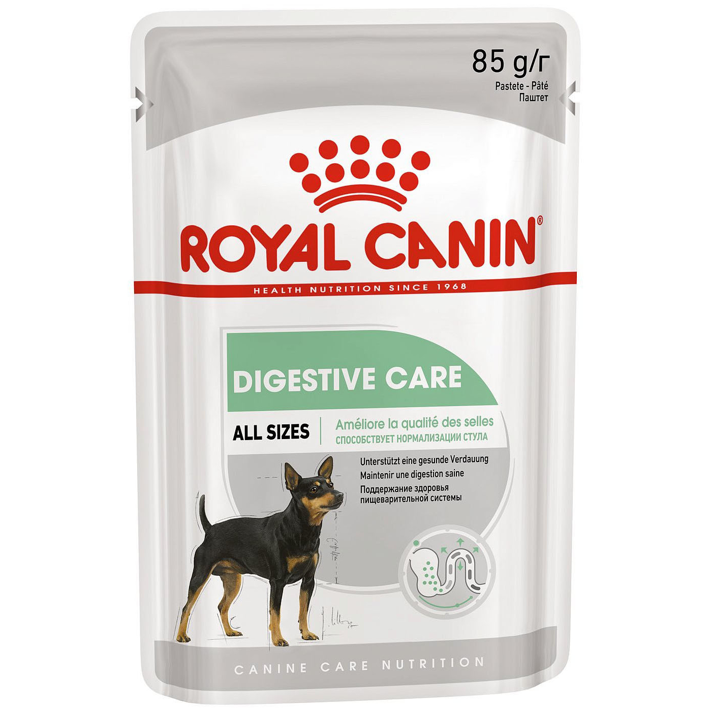 фото Влажный корм для собак royal canin digestive care, мясо, 85г